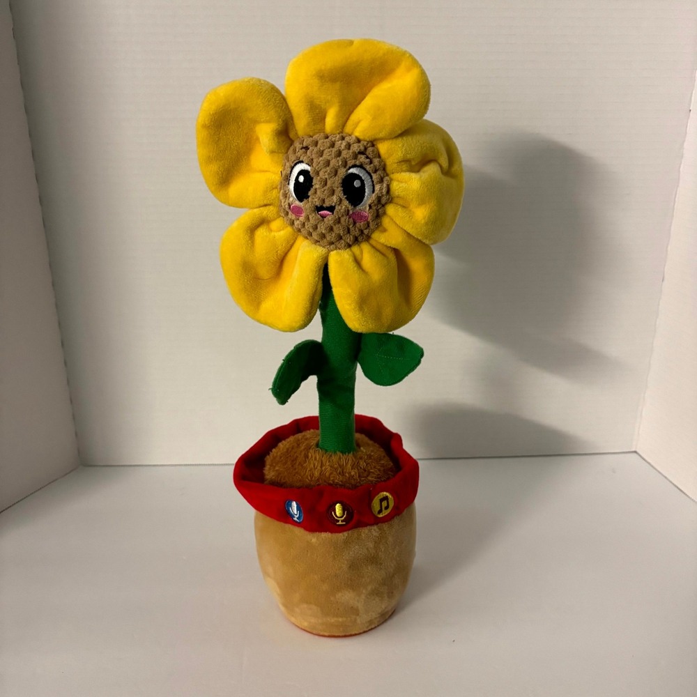Spark Create Imagine Dancing Sunflower Plush Musical Animated Toy SL61009WM